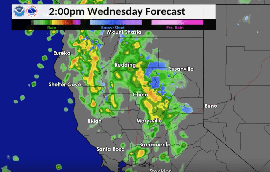 NWS Weds forecast