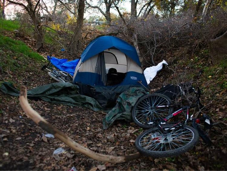 homeless camper