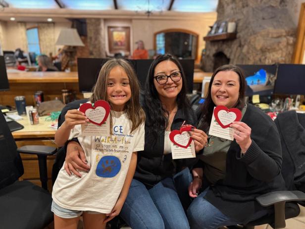 Elves prepare Heart Wishes for Secret Santa