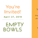 9th Annual Empty Bowls Dinner & Auction for REFB – April 17, 2019